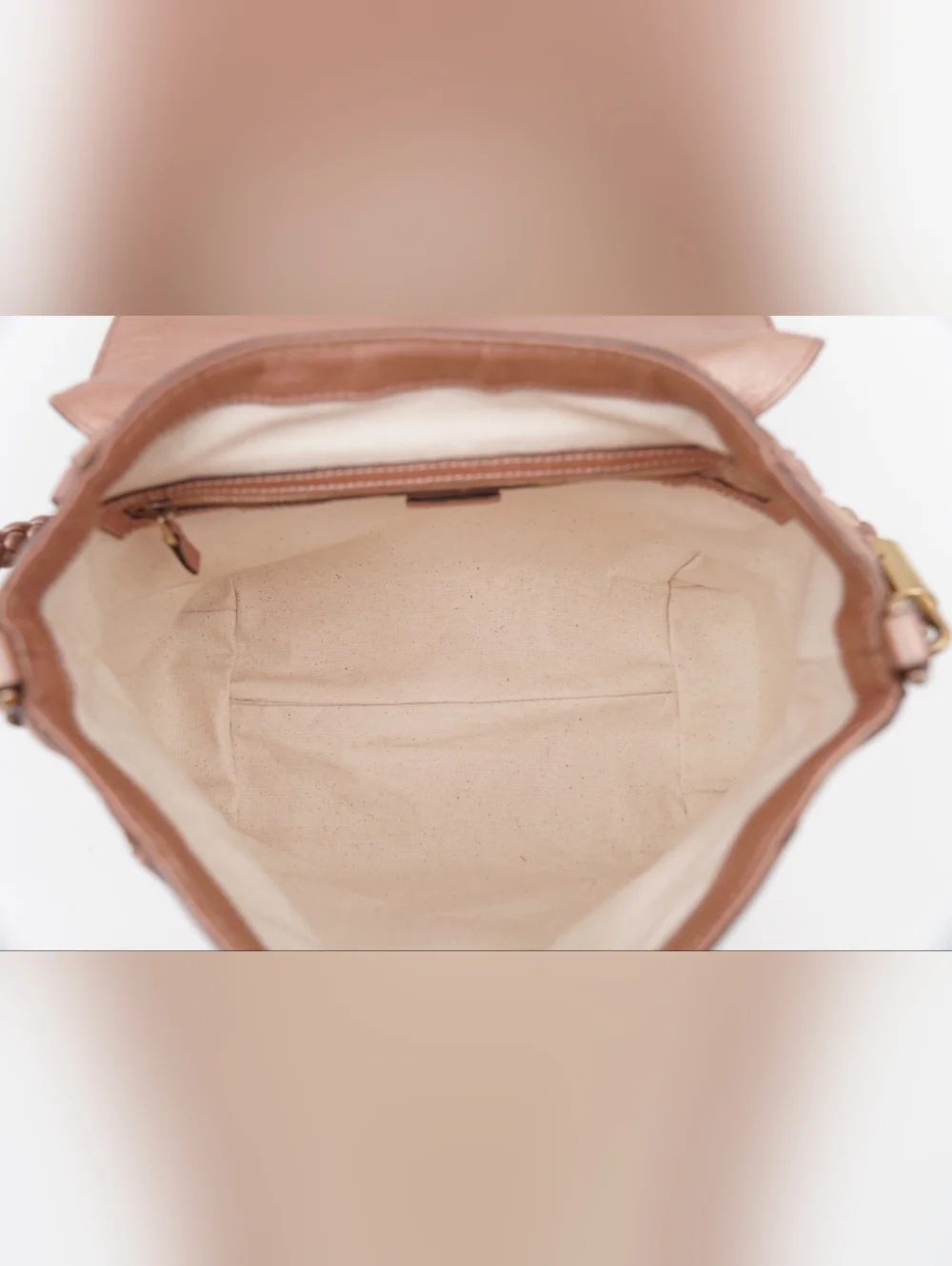 CH28 ❤️ GUCCI Monogram Bella Flap Bag Bamboo - Picture 13 of 16